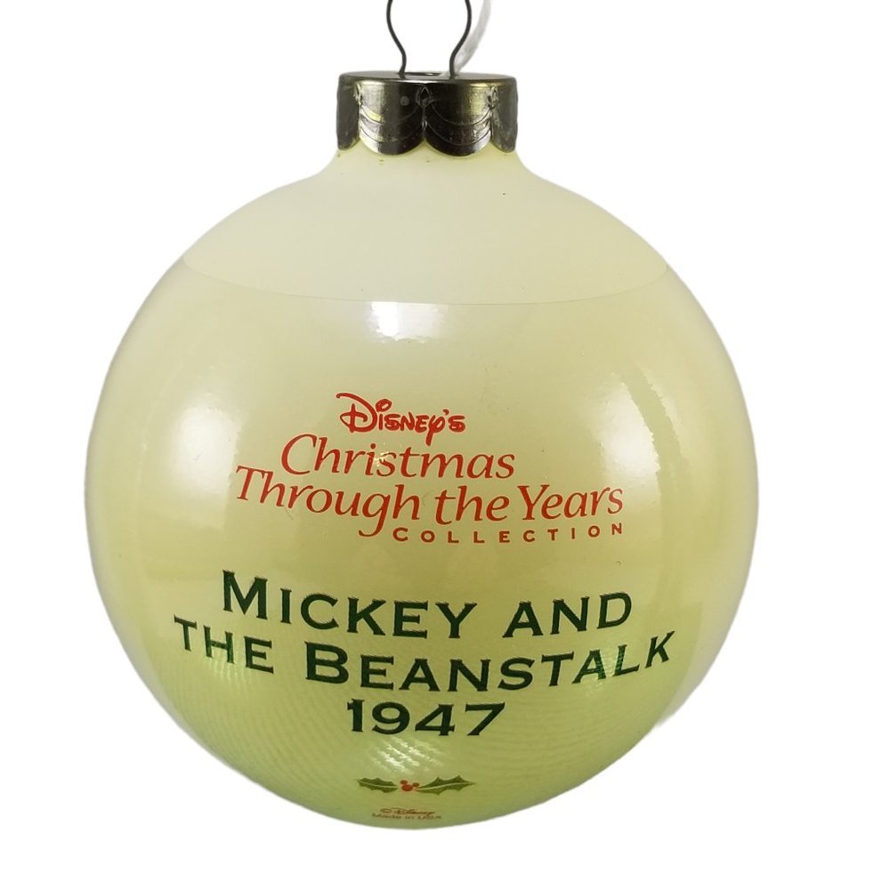 Vintage Disney’s Mickey Mouse 2002 Glass Ornament “Christmas Through the Years” - Picture 3 of 11